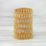 Custom New York Gold Crystal Bracelet
