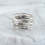 Silver  Continuous Wrap Ring