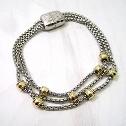 Silver and Gold Bracelet