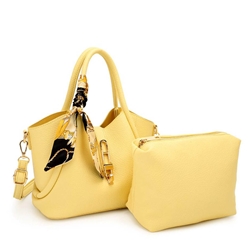 Yellow Scarf Handbag with Bonus Inner Bag