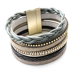 Boho Chic Layered Cuff Bracelet