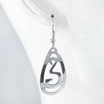 Silver Symbol Earrings