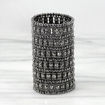 New York Custom  Hematite Crystal Bracelet