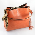 Burnt Orange Vegan Leather Handbag
