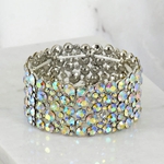 New York Custom Aurora Borealis Crystal Bracelet