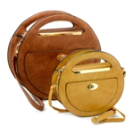The Twins 2 in 1 Purse in Brown and Camel