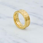 Stainless Steel Gold Ring