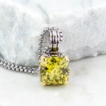 Citrine CZ Crystal in Filagree Nest