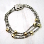 Silver and Gold Bracelet