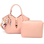 Pink Scarf Handbag with Bonus Inner Bag