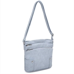 Blue Crossbody Zipper Handbag