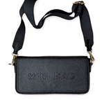 Black Mini Crossbody Bag with Adjustable Strap