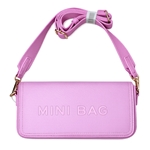Vibrant Pink Mini Crossbody Bag with Adjustable Strap