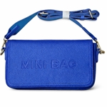Vibrant Blue Mini Crossbody Bag with Adjustable Strap