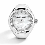 Quartz Ring Watch in Silver