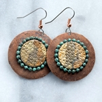 Sedona Copper and Basket Weave Earrings