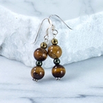 Tiger Eye Dangle Earrings