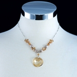Swarovski Faceted Crystal Pendant Necklace