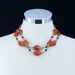 Carnelian Double Strand Necklace