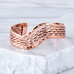 Copper Woven Cuff Bracelet